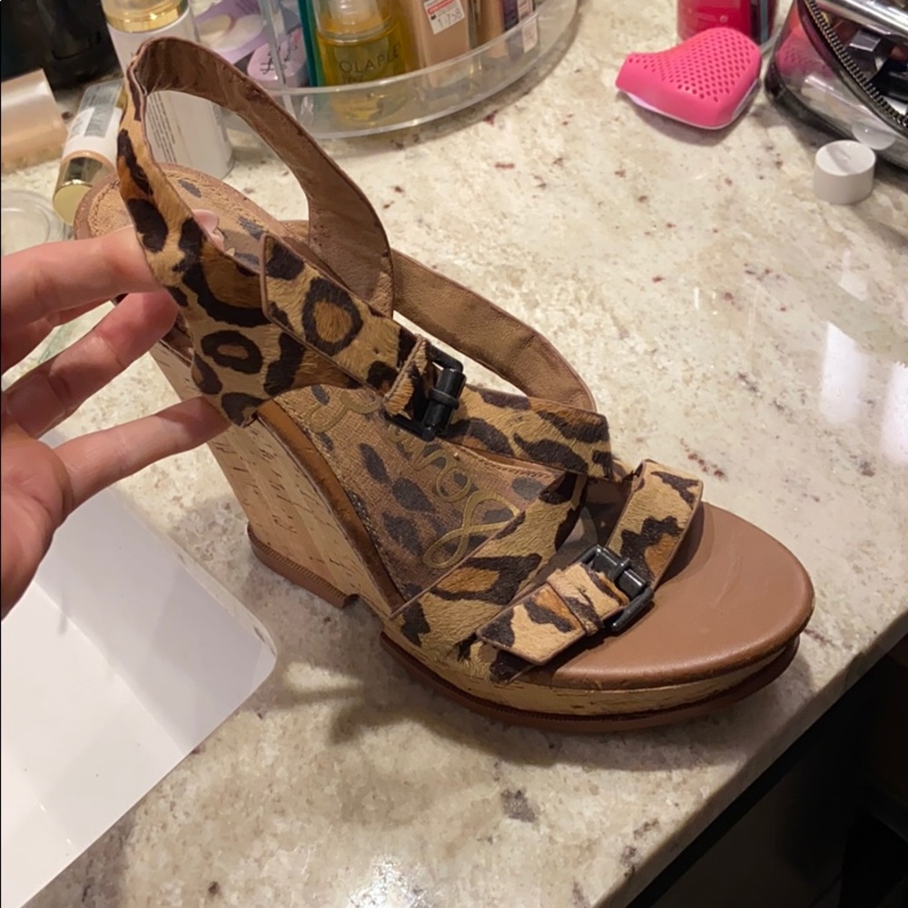 SALE! 🦋 SAM EDELMAN Wedge Strap Sandals Heels